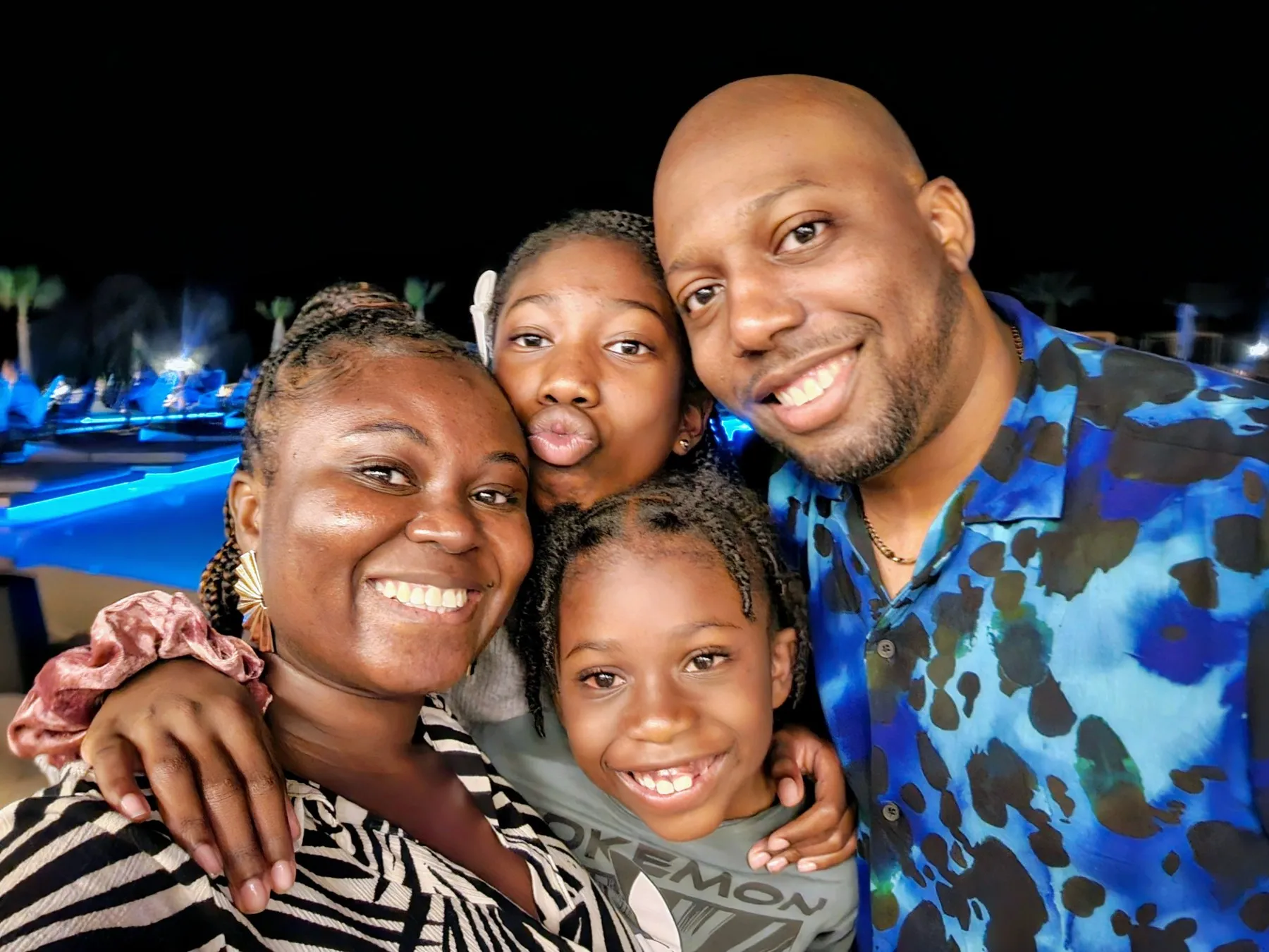 Ryan Crawford with his family